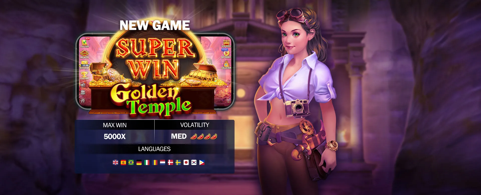 Nustargame Link Login Banner featuring exciting casino games